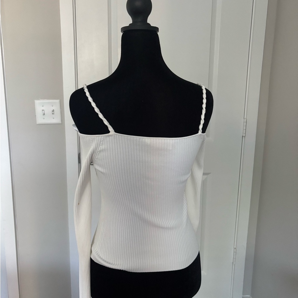 Altuzarra White Ribbed Texture Top - Picture 2 of 3